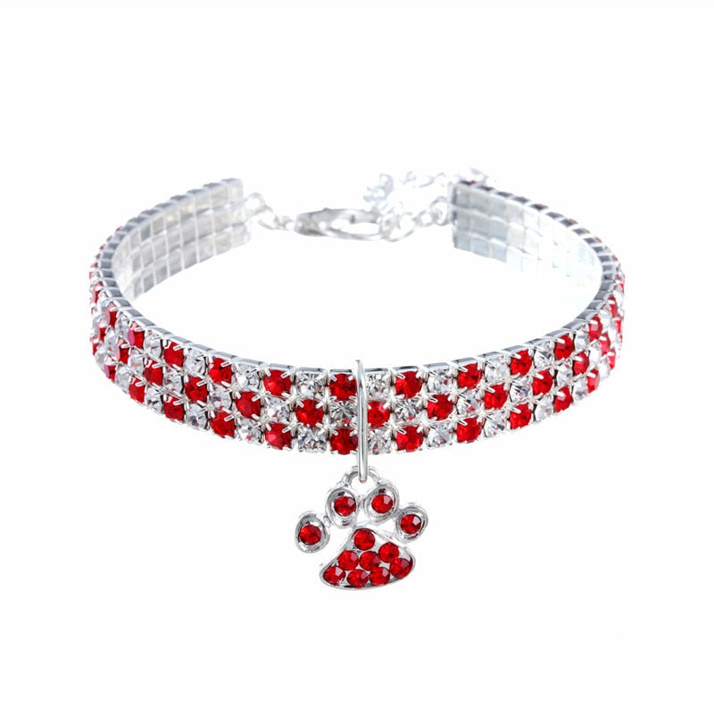 Shiny Crystal Pet Cat Collar