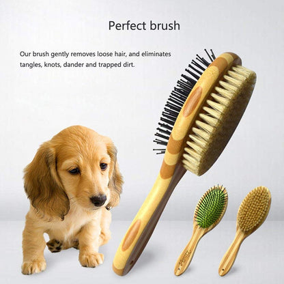 Professional Bristle Bamboo Dog Brush