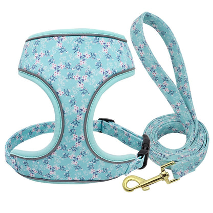 Fashion Reflective Dog Harness Set