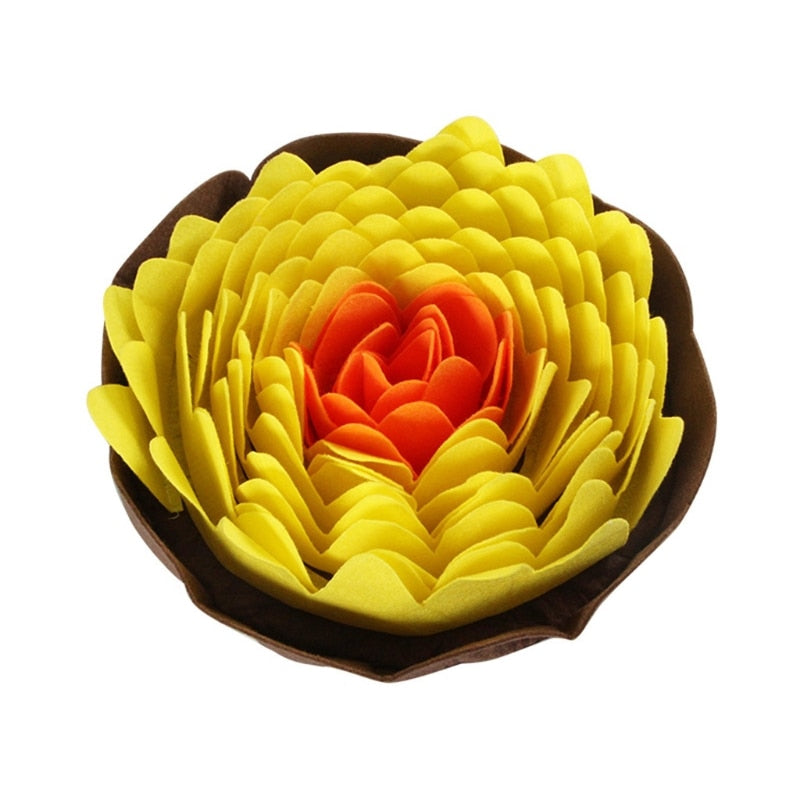 Fun Flower Dog Snuffle Bowl