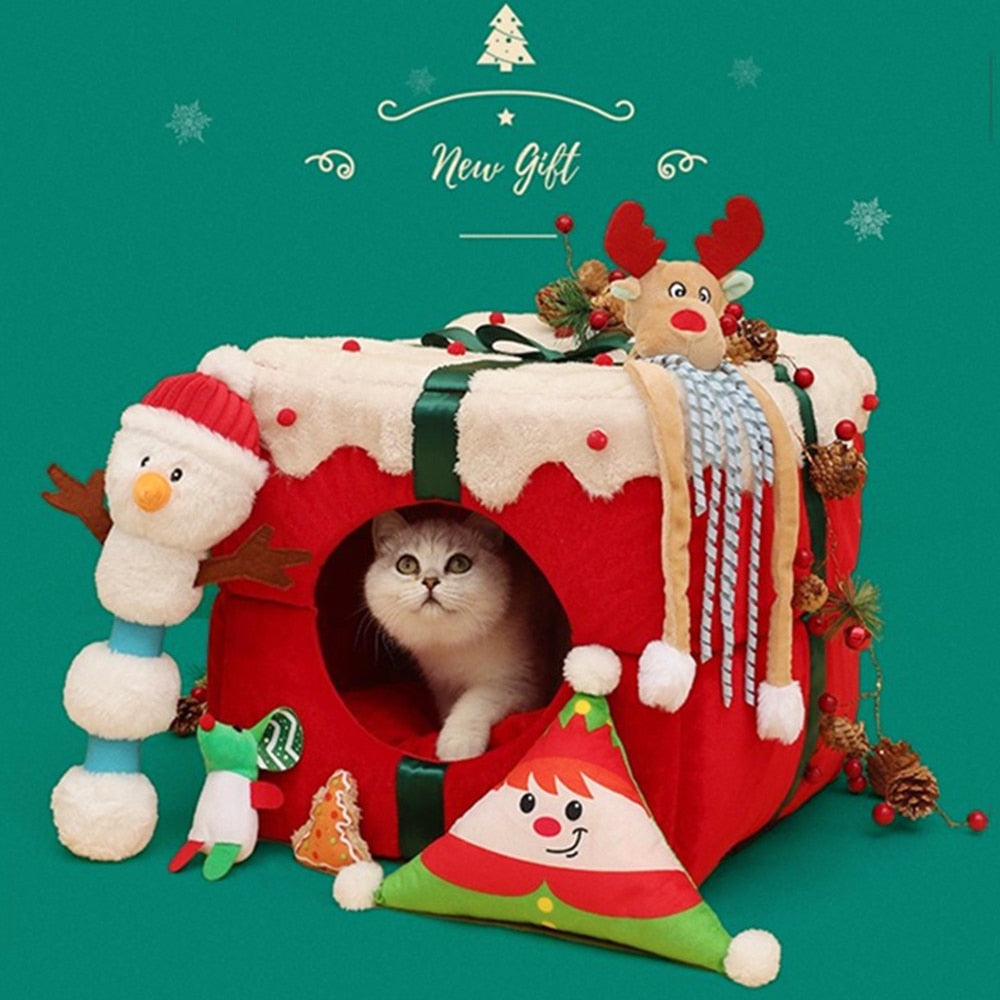 Christmas Box Pet House