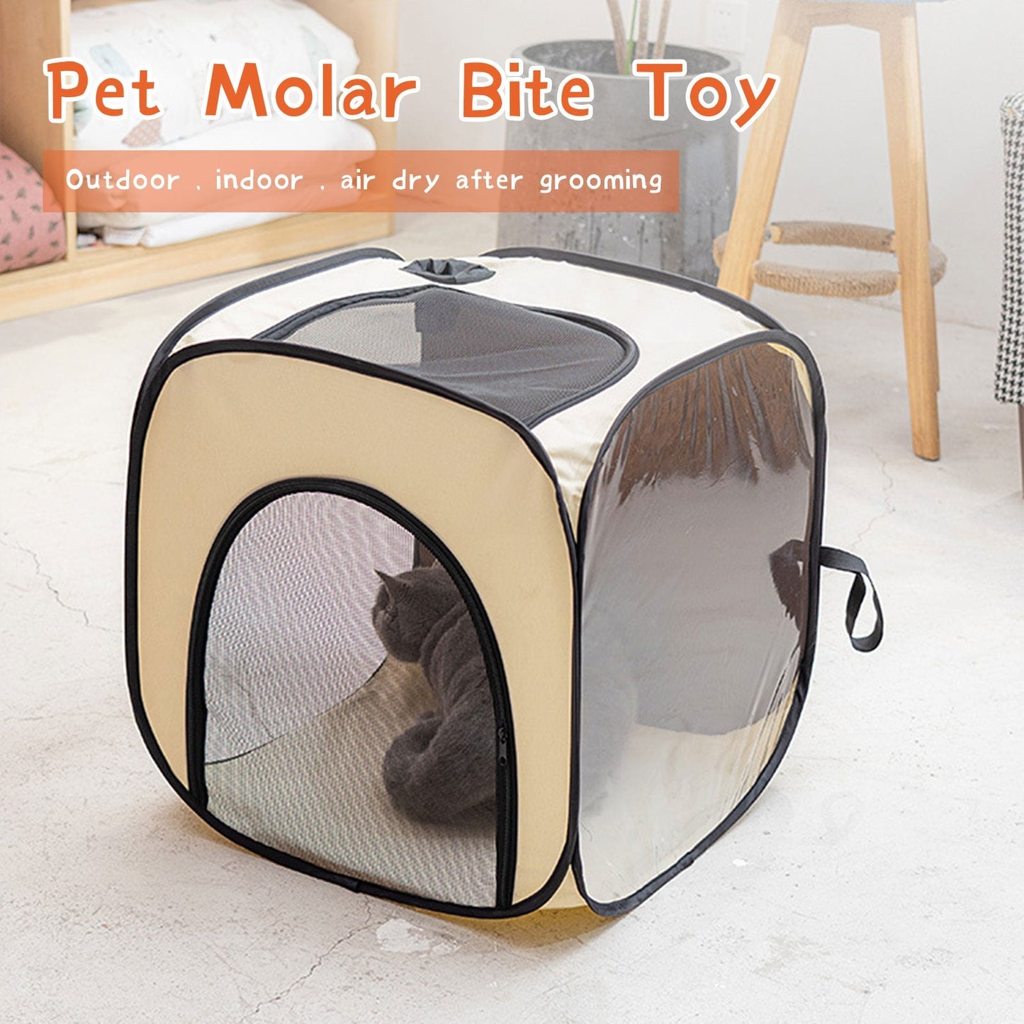 Foldable Pet Drying Box Tent