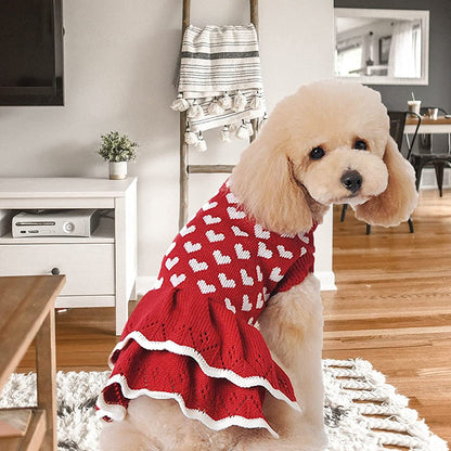 Cute Heart Warm Dog Sweater