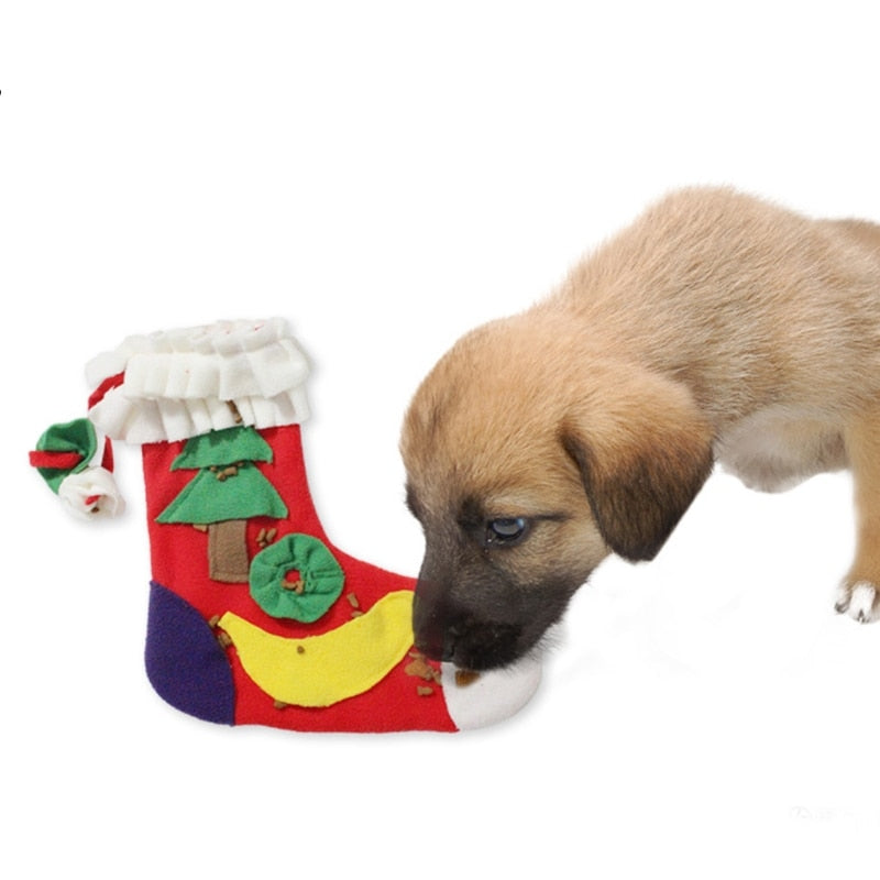 Dog Christmas Stockings Snuffle Toy