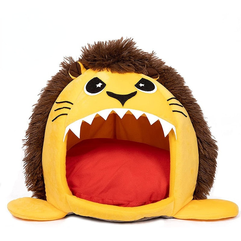 Cute Cartoon Lion Cat Bed