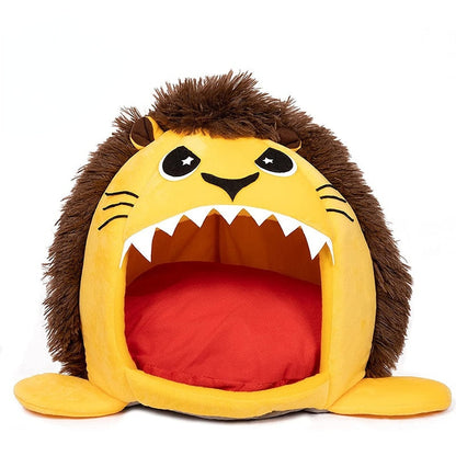 Cute Cartoon Lion Cat Bed