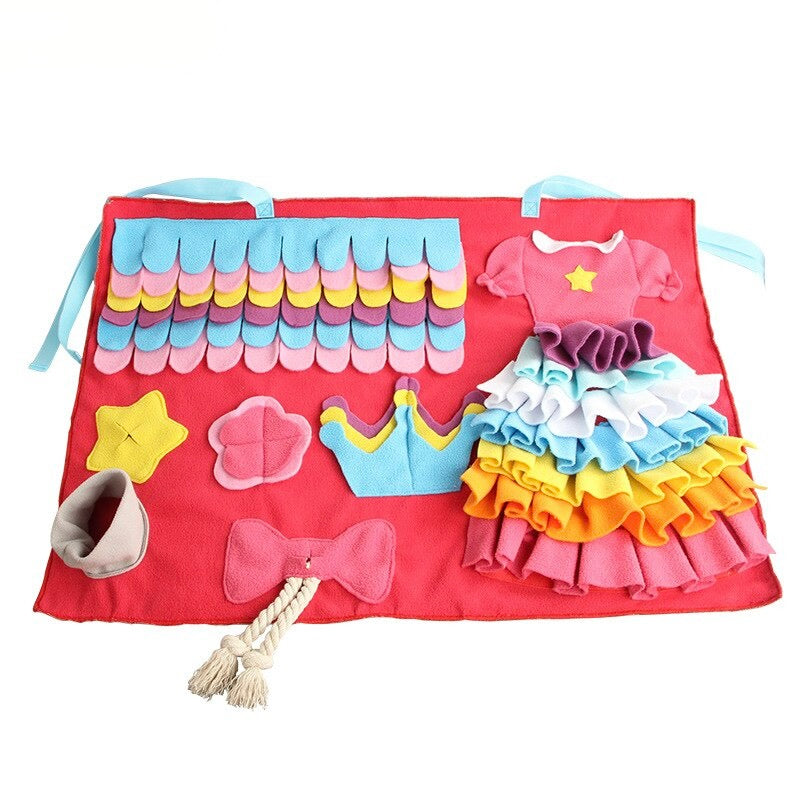 Cute Dress Dog Snuffle Mat