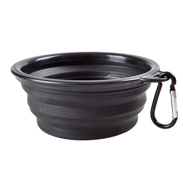 Outdoor Silicone Dog Bowl With Carabiner