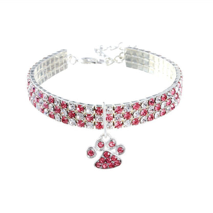 Shiny Crystal Pet Cat Collar