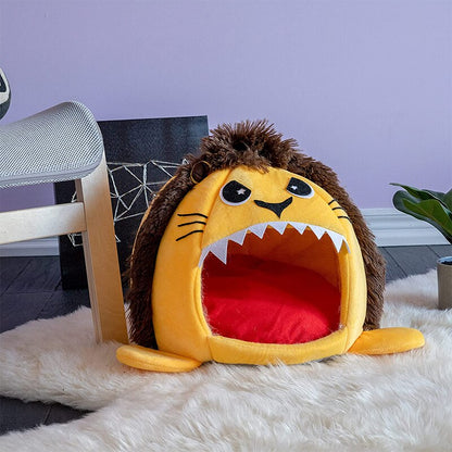 Cute Cartoon Lion Cat Bed