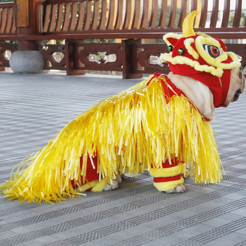 Dragon Dance Lion Dog Costume