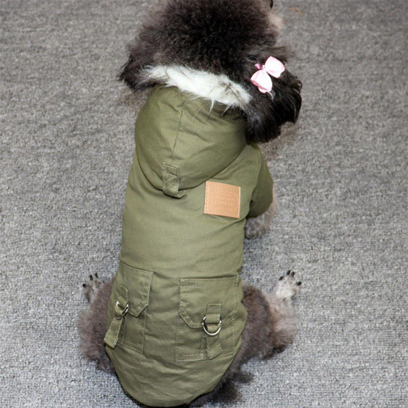 Dog Thicken Warm Hoodie Jacket