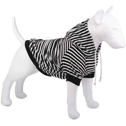 Fashion Striped Dog Hoodie Clothes