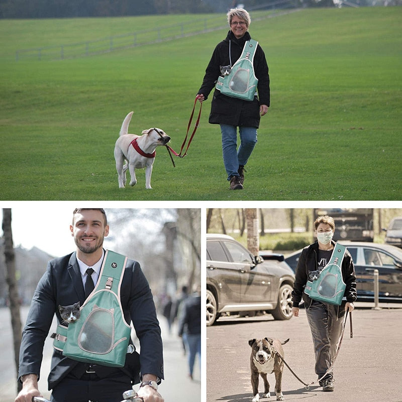 Reflective Fashion Pet Sling Bag