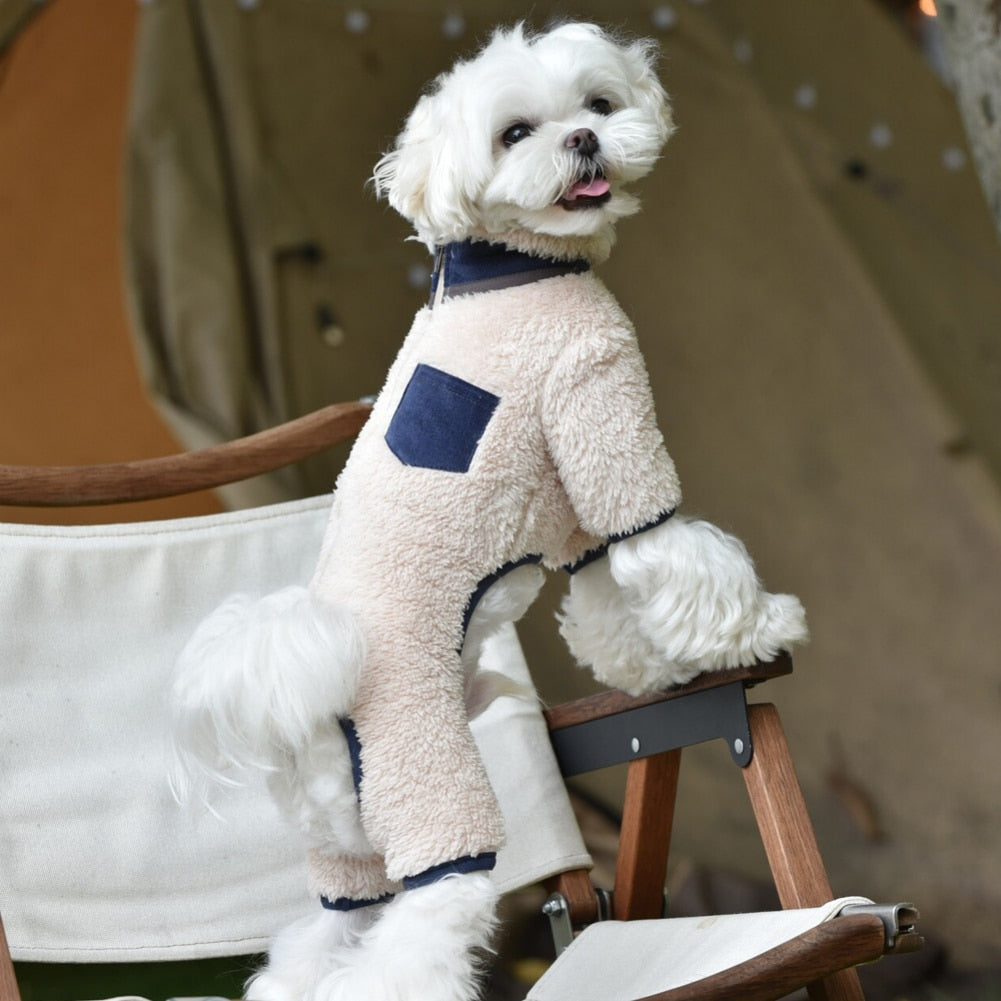 Soft Plush Winter Dog Jumpsuit