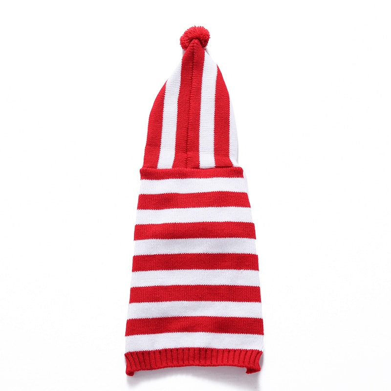 Red White Striped Dog Sweater