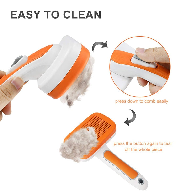 Anti Slip Self Cleaning Dog Brush