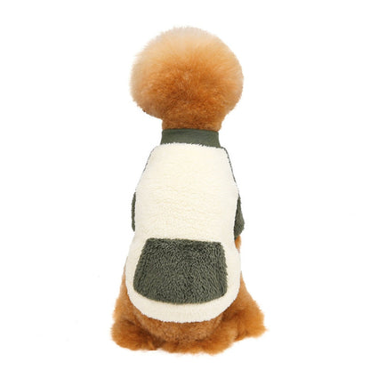 Fleece Pocket Design Dog Coat