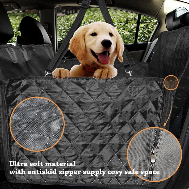 Durable Pocket Side Flap Dog Car Seat Cover