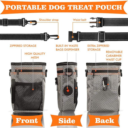 2 In 1 Lightweight Dog Treat Bag