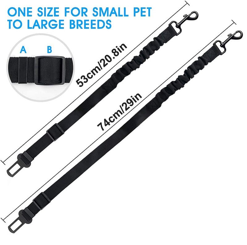 Heavy Duty Elastic Vehicle Dog Safety Belt