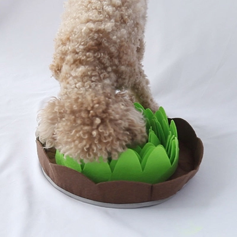 Fun Flower Dog Snuffle Bowl