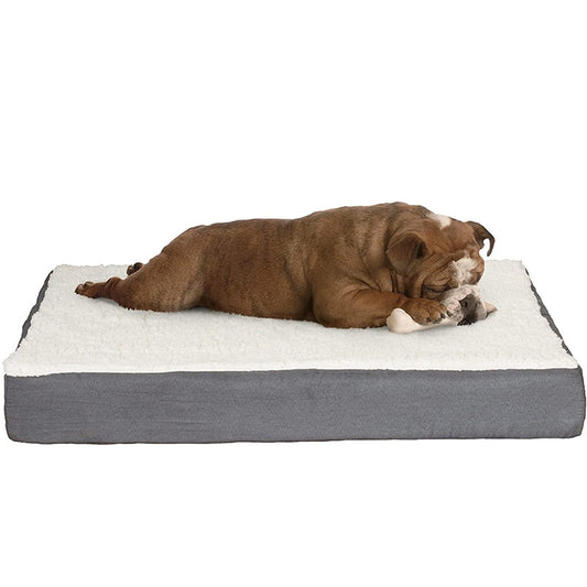 Super Elastic Fleece Memory Foam Dog Bed