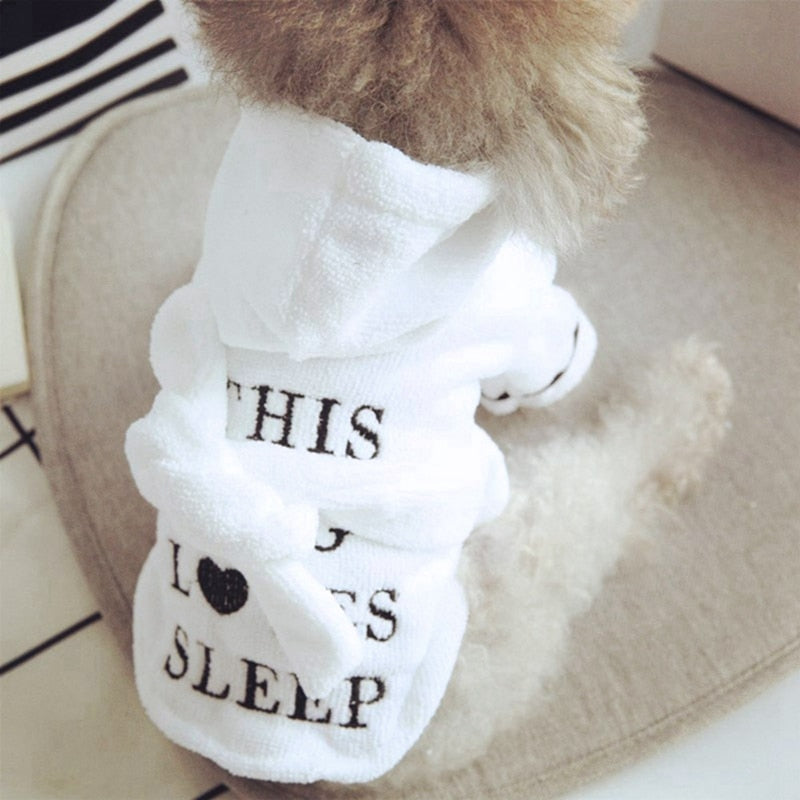Soft Dog Pajamas Bathrobe