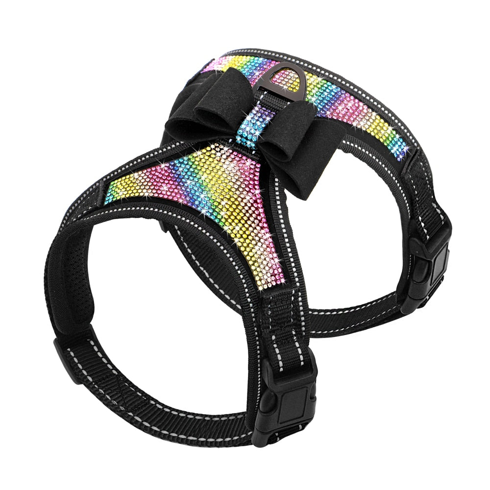 Rhinestone Bowknot Dog Harness