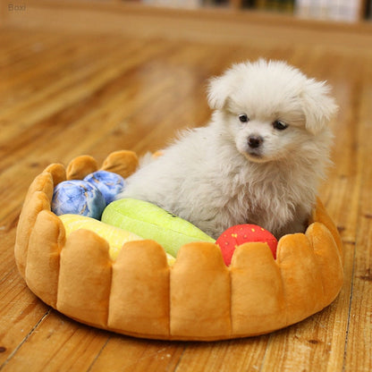 Kawaii Fruit Tart Pet Bed