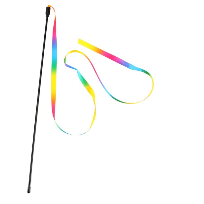 Fun Rainbow Cat Wand Toy