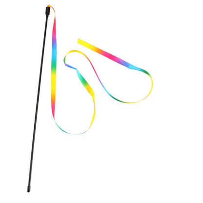 Fun Rainbow Cat Wand Toy