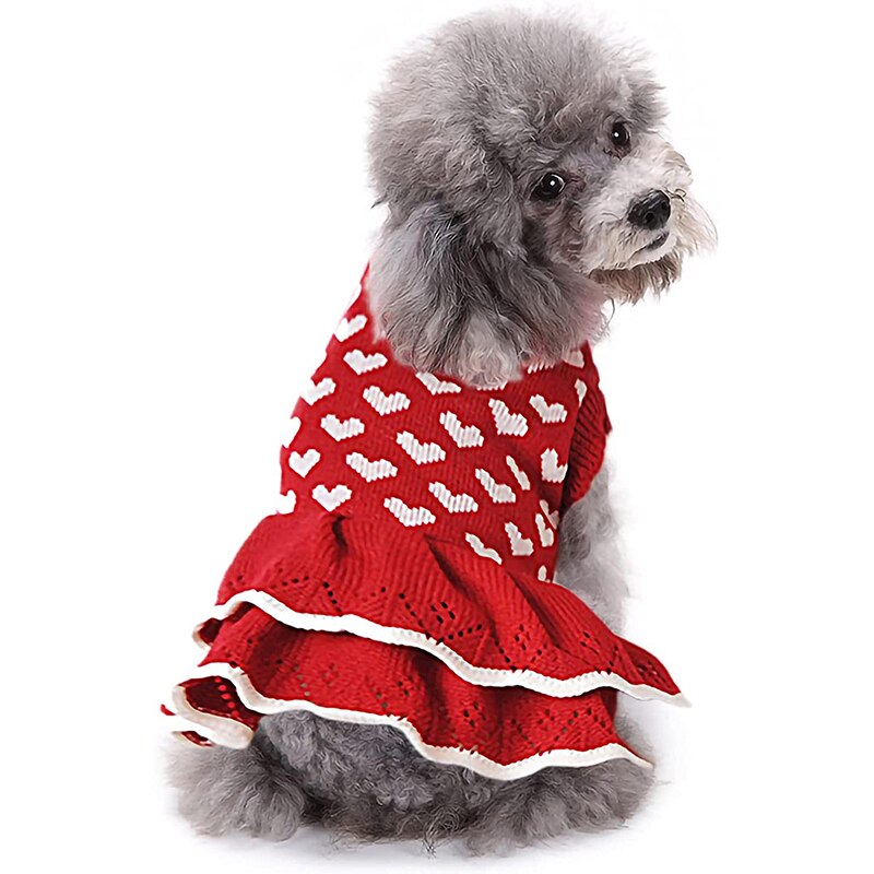 Cute Heart Warm Dog Sweater