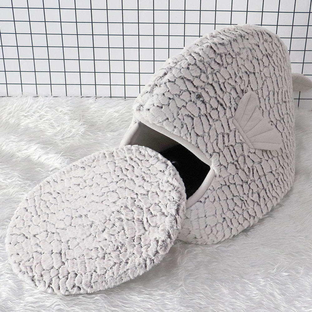 Fish Shape Warm Cat Bed