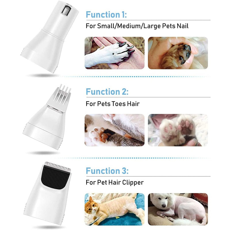 Professional 3 In 1 Dog Clipper Tool