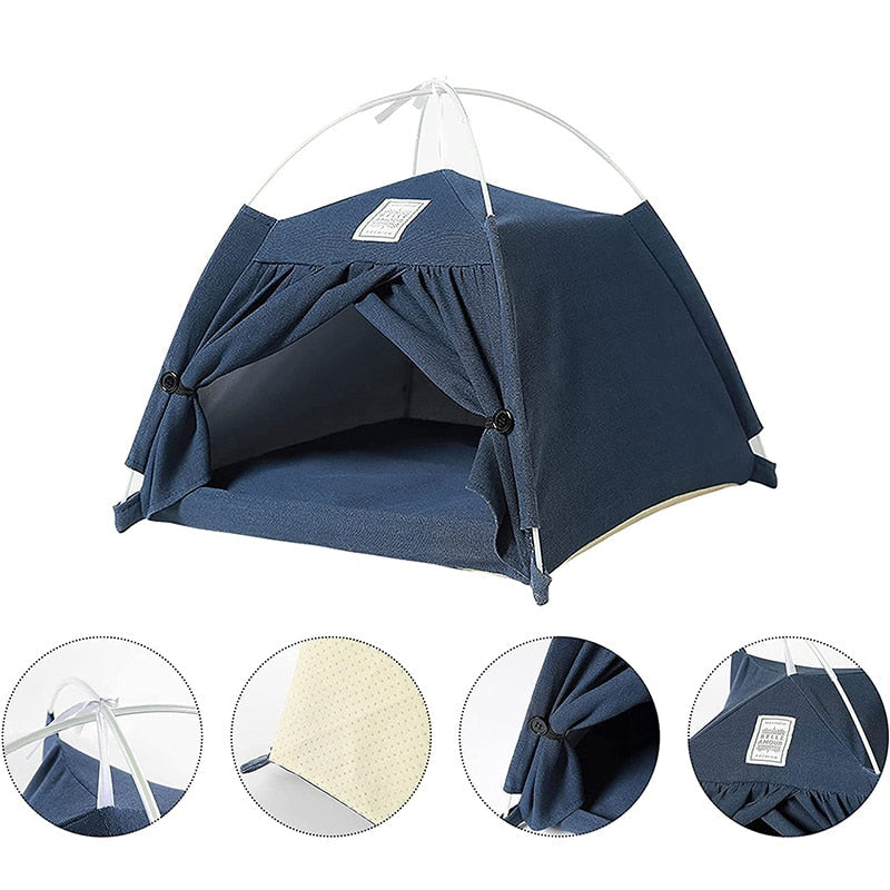 Cotton Linen Pet Tent House