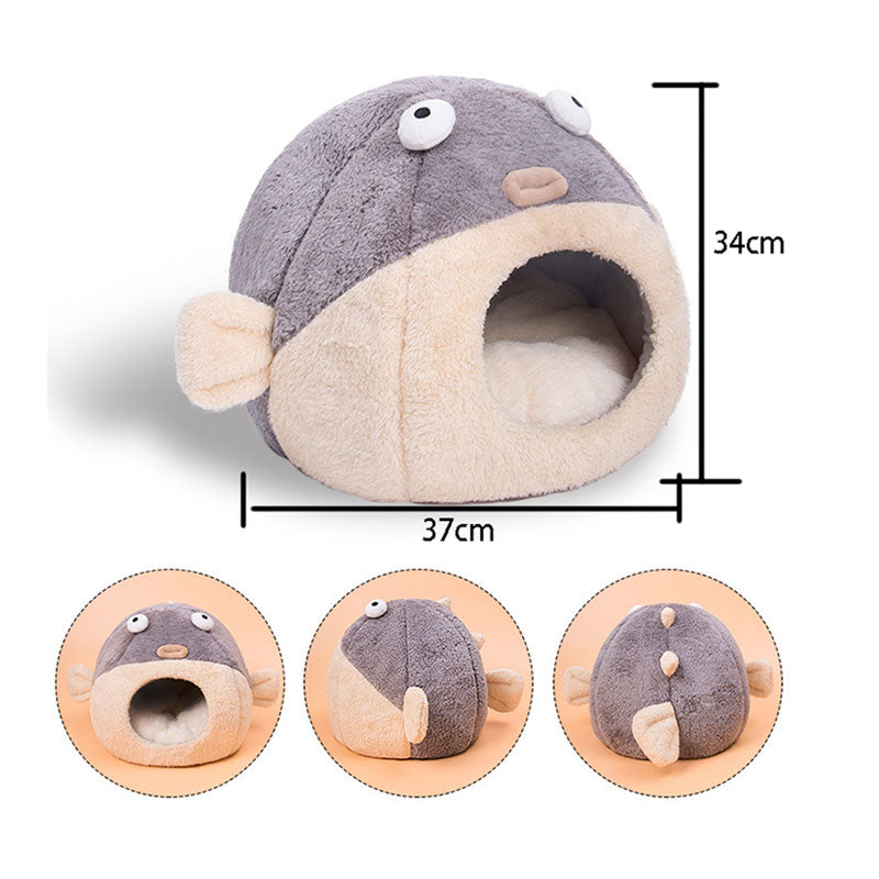 Cute Pufferfish Pet Bed