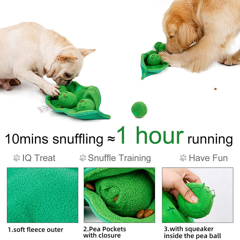 Squeaky Peas Dog Snuffle Toy