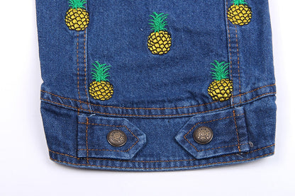 Pineapple Blue Denim Dog Jacket