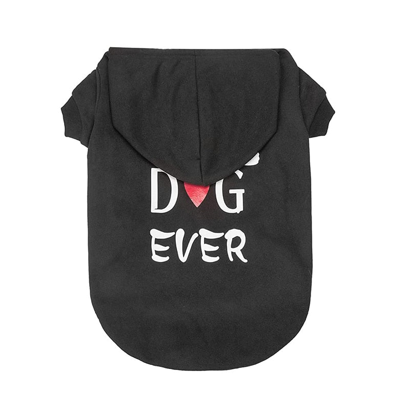 Fashion Print Large Dog Hoodie