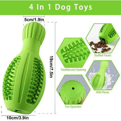 4 In 1 Squeaky Dog Chew Toy