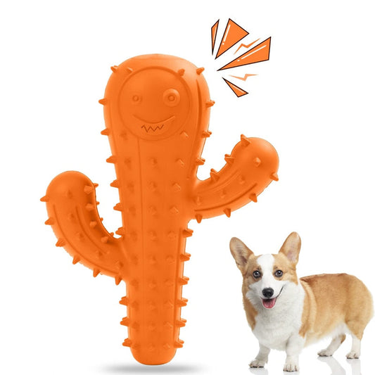 Interactive Squeaky Cactus Dog Toys