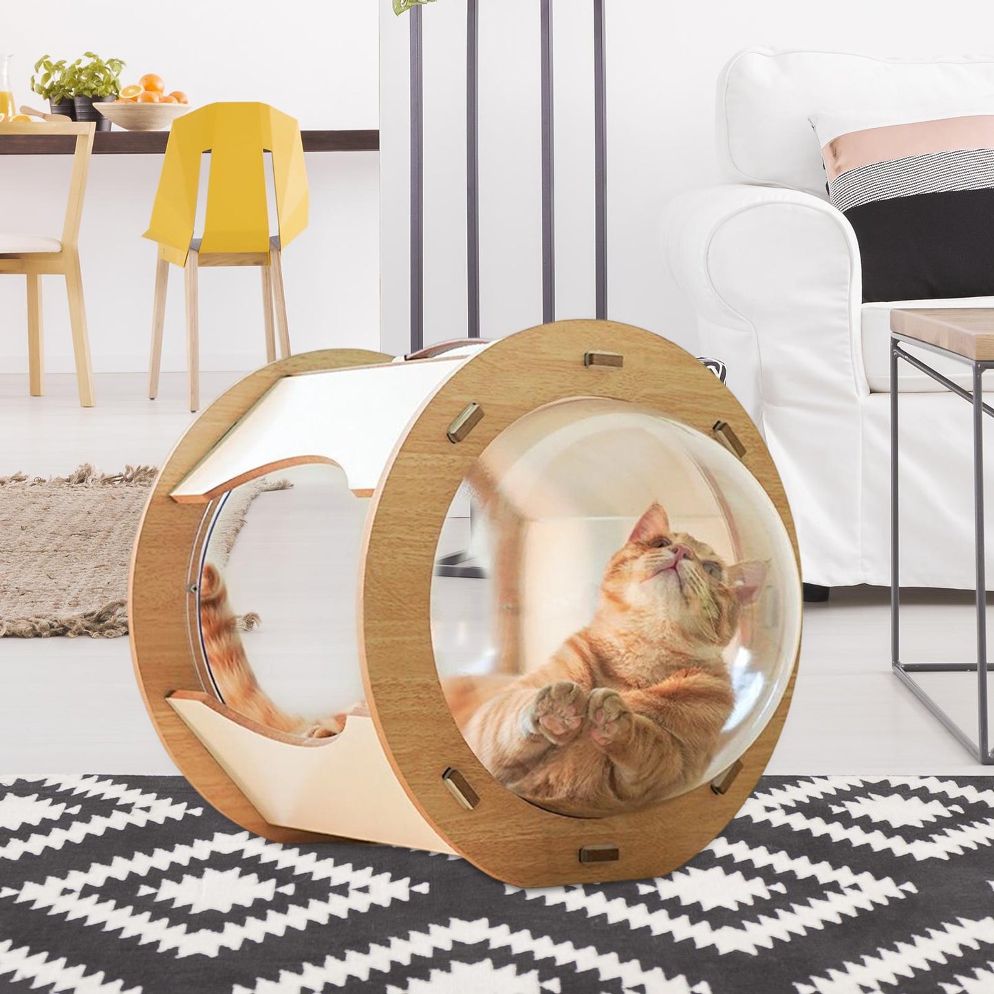 Spaceship Cat Nest House With Cushion