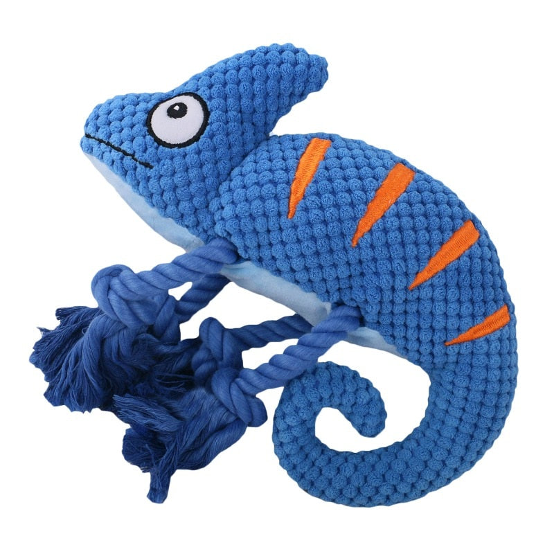 Squeaky Lizard Dog Chew Toy