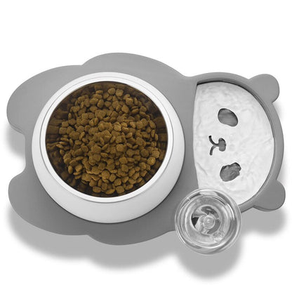 Stainless Steel Panda Design Pet Bowl