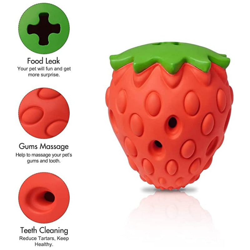 Indestructible Strawberry Dogs Chew Toys