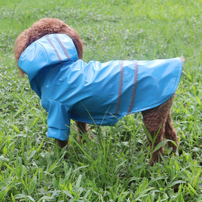 Reflective Strip Dog Hooded Raincoats