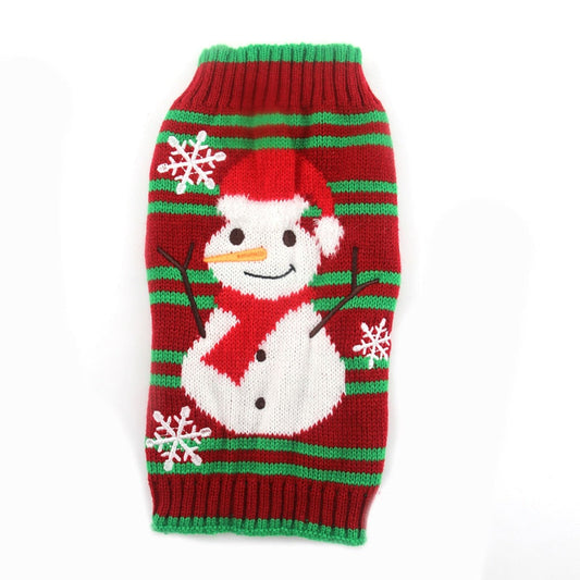 Christmas Snowman Dog Sweaters