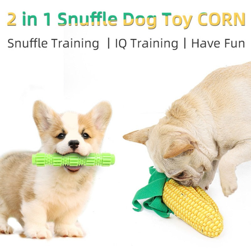 Sweetcorn Fun Dog Snuffle Toys