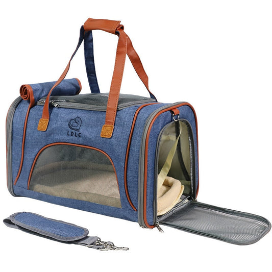 Soft Sided Collapsible Dog Carrier Bag